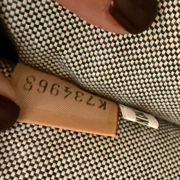 VTG Dooney & Bourke Canvas Double Pocket Satchel Gray DB Monogram Crossbody - Picture 13 of 16